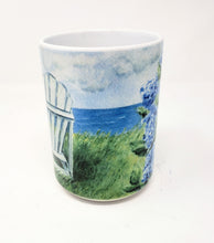 Load image into Gallery viewer, Nantucket Seaside Coffee Mug, Nantucket Mug Painting Cape Cod Art Watercolor Mug - Leigh Barry Watercolors