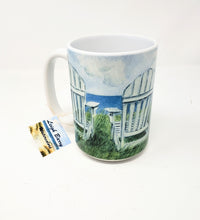 Load image into Gallery viewer, Nantucket Seaside Coffee Mug, Nantucket Mug Painting Cape Cod Art Watercolor Mug - Leigh Barry Watercolors
