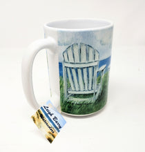Load image into Gallery viewer, Nantucket Seaside Coffee Mug, Nantucket Mug Painting Cape Cod Art Watercolor Mug - Leigh Barry Watercolors