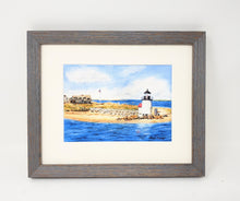 Load image into Gallery viewer, Brant Point Light: Nantucket Lighthouse, Nantucket Watercolor Print Or Original Painting Giclee Print art Cape Cod coastal print - Leigh Barry Watercolors
