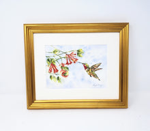 Load image into Gallery viewer, Hummingbird Painting, Hummingbird Art