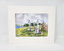Load image into Gallery viewer, Clonmacnoise Celtic Crosses, Ireland landscape