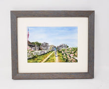 Load image into Gallery viewer, Sconset Bluff Walk: Nantucket watercolor print Cape Cod art 'Sconset Cliff Walk Nantucket art print Cape Cod painting Nantucket painting - Leigh Barry Watercolors