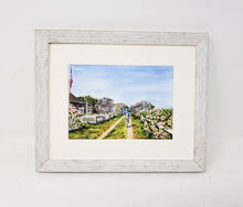 Load image into Gallery viewer, Sconset Bluff Walk: Nantucket watercolor print Cape Cod art 'Sconset Cliff Walk Nantucket art print Cape Cod painting Nantucket painting - Leigh Barry Watercolors