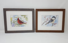 Load image into Gallery viewer, Black capped chickadee: bird painting bird watercolor chickadee painting bird art giclee print archival print bird painting snow painting - Leigh Barry Watercolors