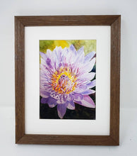 Load image into Gallery viewer, Chrysanthemum: Original watercolor painting flower painting framed floral print purple floral lavender flower art framed art print flowers - Leigh Barry Watercolors