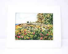Load image into Gallery viewer, Cape Cod painting Cape Cod print wall art dune fence print seaside painting landscape art print landscape painting watercolor wall print - Leigh Barry Watercolors