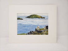 Load image into Gallery viewer, Dingle Peninsula Irish landscape painting Ireland landscape print framed sheep art Irish art seascape painting Irish sheep painting farm - Leigh Barry Watercolors