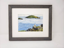 Load image into Gallery viewer, Dingle Peninsula Irish landscape painting Ireland landscape print framed sheep art Irish art seascape painting Irish sheep painting farm - Leigh Barry Watercolors
