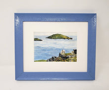 Load image into Gallery viewer, Dingle Peninsula Irish landscape painting Ireland landscape print framed sheep art Irish art seascape painting Irish sheep painting farm - Leigh Barry Watercolors