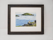 Load image into Gallery viewer, Dingle Peninsula Irish landscape painting Ireland landscape print framed sheep art Irish art seascape painting Irish sheep painting farm - Leigh Barry Watercolors