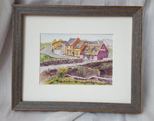 Load image into Gallery viewer, Doolin: Irish watercolor painting Irish art Irish village print Ireland painting, watercolor landscape painting framed art Ireland lanscape - Leigh Barry Watercolors