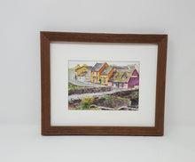 Load image into Gallery viewer, Doolin: Irish watercolor painting Irish art Irish village print Ireland painting, watercolor landscape painting framed art Ireland lanscape - Leigh Barry Watercolors