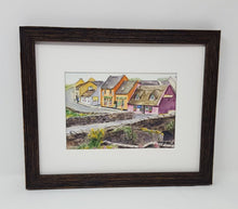 Load image into Gallery viewer, Doolin: Irish watercolor painting Irish art Irish village print Ireland painting, watercolor landscape painting framed art Ireland lanscape - Leigh Barry Watercolors