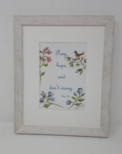 Load image into Gallery viewer, Pray, Hope, and Don't Worry:digital download inspirational quote digital inspirational art Padre Pio quote instant art download inspiration - Leigh Barry Watercolors