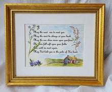 Load image into Gallery viewer, Irish Blessing print Irish gift framed Irish blessing Irish wall art Ireland landscape painting framed Irish art - Leigh Barry Watercolors