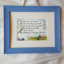 Load image into Gallery viewer, Irish Blessing print Irish gift framed Irish blessing Irish wall art Ireland landscape painting framed Irish art - Leigh Barry Watercolors