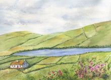 Load image into Gallery viewer, Irish Countryside 2 Ireland Landscape Painting Ireland print or original watercolor Irish art Celtic Art Ireland painting framed Irish print - Leigh Barry Watercolors