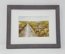 Load image into Gallery viewer, Irish Road: Irish landscape Ireland landscape print Irish road print Irish art original Ireland painting framed Ireland print framed irish - Leigh Barry Watercolors