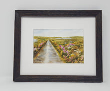 Load image into Gallery viewer, Irish Road: Irish landscape Ireland landscape print Irish road print Irish art original Ireland painting framed Ireland print framed irish - Leigh Barry Watercolors