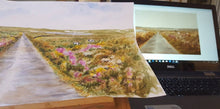 Load image into Gallery viewer, Irish Road: Irish landscape Ireland landscape print Irish road print Irish art original Ireland painting framed Ireland print framed irish - Leigh Barry Watercolors