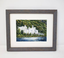 Load image into Gallery viewer, Kylemore Abbey Ireland Connemara Ireland Galway Irish Painting Ireland Art Irish Gift Ireland Gift Framed Art Ireland Landscape Print - Leigh Barry Watercolors