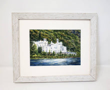 Load image into Gallery viewer, Kylemore Abbey Ireland Connemara Ireland Galway Irish Painting Ireland Art Irish Gift Ireland Gift Framed Art Ireland Landscape Print - Leigh Barry Watercolors