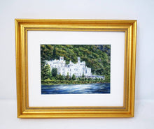 Load image into Gallery viewer, Kylemore Abbey Ireland Connemara Ireland Galway Irish Painting Ireland Art Irish Gift Ireland Gift Framed Art Ireland Landscape Print - Leigh Barry Watercolors