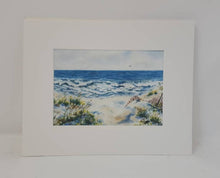 Load image into Gallery viewer, Seashore: Ocean painting ocean watercolor print seaside painting beach dunes painting beach art summer art print waves painting print giclee - Leigh Barry Watercolors