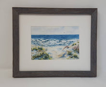 Load image into Gallery viewer, Seashore: Ocean painting ocean watercolor print seaside painting beach dunes painting beach art summer art print waves painting print giclee - Leigh Barry Watercolors