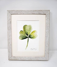 Load image into Gallery viewer, Shamrock Painting Watercolor Print Giclee Print Watercolor Framed Irish Print Irish Gift Ireland Art Celtic Art Print Shamrocks gift - Leigh Barry Watercolors
