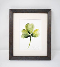 Load image into Gallery viewer, Shamrock Painting Watercolor Print Giclee Print Watercolor Framed Irish Print Irish Gift Ireland Art Celtic Art Print Shamrocks gift - Leigh Barry Watercolors