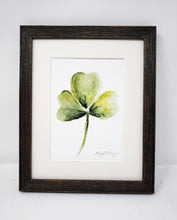 Load image into Gallery viewer, Shamrock Painting Watercolor Print Giclee Print Watercolor Framed Irish Print Irish Gift Ireland Art Celtic Art Print Shamrocks gift - Leigh Barry Watercolors