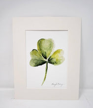 Load image into Gallery viewer, Shamrock Painting Watercolor Print Giclee Print Watercolor Framed Irish Print Irish Gift Ireland Art Celtic Art Print Shamrocks gift - Leigh Barry Watercolors