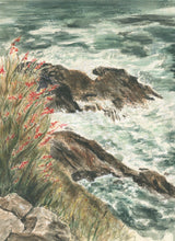 Load image into Gallery viewer, Slea Head: Ireland painting Irish landscape painting seaside print original watercolor landscape County Kerry Ireland Dingle Peninsula print - Leigh Barry Watercolors