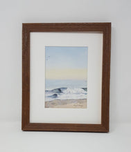 Load image into Gallery viewer, Low Tide: ocean print beach art watercolor seascape watercolor ocean framed beach print wave painting wave print sunset beach original art - Leigh Barry Watercolors