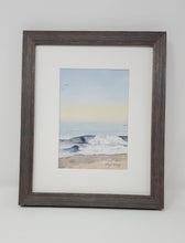 Load image into Gallery viewer, Low Tide: ocean print beach art watercolor seascape watercolor ocean framed beach print wave painting wave print sunset beach original art - Leigh Barry Watercolors