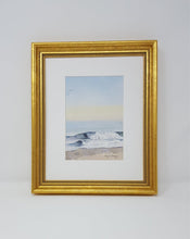 Load image into Gallery viewer, Low Tide: ocean print beach art watercolor seascape watercolor ocean framed beach print wave painting wave print sunset beach original art - Leigh Barry Watercolors