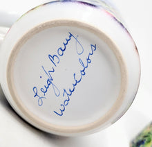 Load image into Gallery viewer, Boothbay Harbor coffee mugs, Boothbay Harbor gift, Boothbay Harbor Maine art, Maine lupine painting mugs, Maine mugs art
