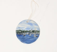 Load image into Gallery viewer, Nantucket Christmas Ornament, Nantucket Ceramic Ornaments Cape Cod gift Christmas gift for dad small gift for mom - Leigh Barry Watercolors
