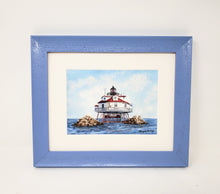 Load image into Gallery viewer, Thomas Point Lighthouse Watercolor Print Or Original Painting Giclee Print art coastal print - Leigh Barry Watercolors
