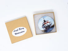 Load image into Gallery viewer, Thomas Point Lighthouse Christmas Ornament, Maryland Ornaments, Chesapeake Bay ornament, Maryland gift, Lighthouse gift, Christmas gift for dad, small gift for mom - Leigh Barry Watercolors
