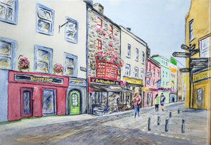 King's Head Tavern Galway Ireland Quay Street Painting Galway Print Watercolor Original Or Giclee Print Irish Art Ireland Painting Irish Gift Ireland Gift