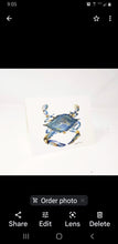 Load image into Gallery viewer, Blue Crab Notecards, Blue Crab Art Blank Notecards, Coastal Notecards, Blank notecards, watercolor notecards note card

