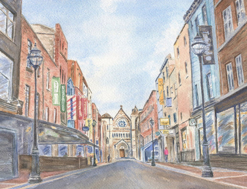 St. Anne Street, Dublin, Ireland Painting, Dublin Print, Watercolor Original Or Giclee Print, Irish Art, Ireland Painting, Irish Gift - Leigh Barry Watercolors