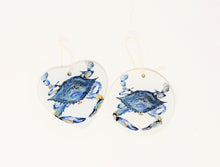 Load image into Gallery viewer, Blue Crab Christmas Ornament, Maryland Ornaments, Maryland Crab Ornament, Maryland Gift, Maryland Christmas Gift, for dad, small gift for mom
