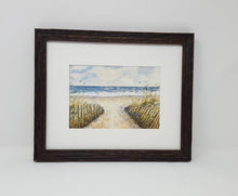 Load image into Gallery viewer, Cloudy Day: beach painting beach art original watercolor ocean watercolor giclee print archival print ocean painting original painting decor - Leigh Barry Watercolors
