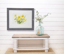 Load image into Gallery viewer, Daffodils: watercolor flowers floral watercolor painting framed watercolor floral spring floral yellow floral gift ideas daffodil print - Leigh Barry Watercolors
