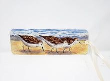 Load image into Gallery viewer, Sandpiper Painting Bookmark Beach Art Bookmarker gift for booklover beach painting gift beach print sandpiper art stocking stuffer booklover - Leigh Barry Watercolors
