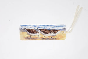 Sandpiper Painting Bookmark Beach Art Bookmarker gift for booklover beach painting gift beach print sandpiper art stocking stuffer booklover - Leigh Barry Watercolors